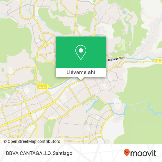 Mapa de BBVA CANTAGALLO