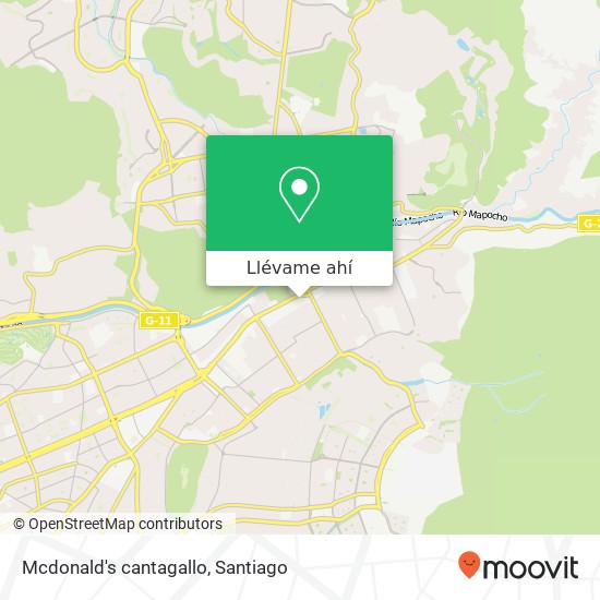 Mapa de Mcdonald's cantagallo