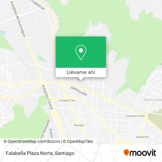 Mapa de Falabella Plaza Norte