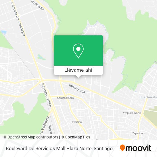 Mapa de Boulevard De Servicios Mall Plaza Norte