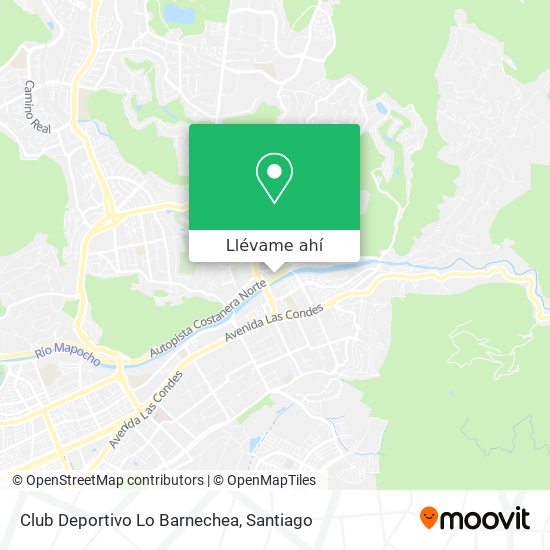 Mapa de Club Deportivo Lo Barnechea