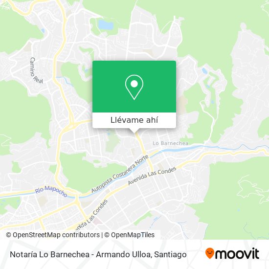Mapa de Notaría Lo Barnechea - Armando Ulloa
