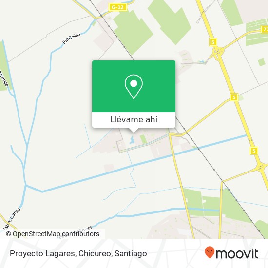 Mapa de Proyecto Lagares, Chicureo