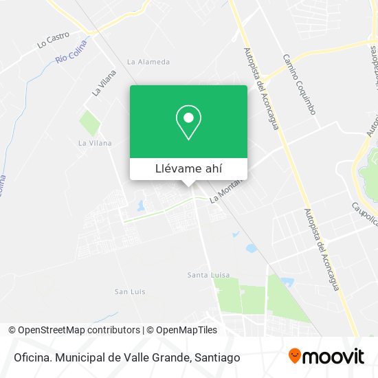 Mapa de Oficina. Municipal de Valle Grande