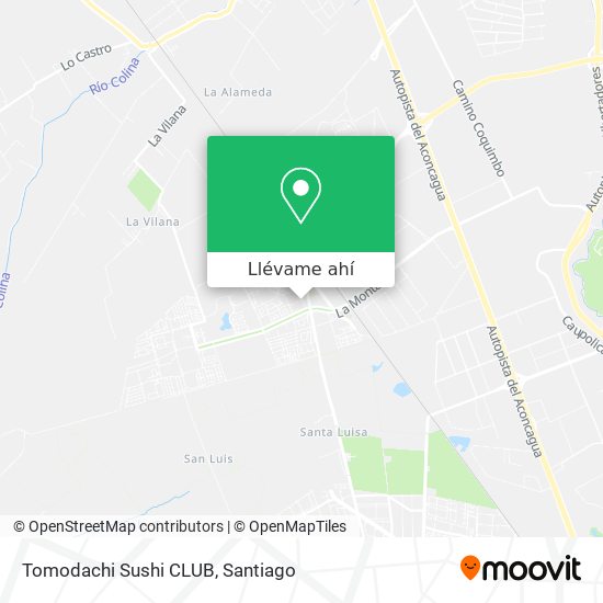 Mapa de Tomodachi Sushi CLUB