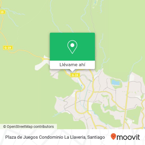 Mapa de Plaza de Juegos Condominio La Llaveria