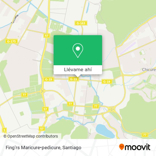 Mapa de Fing'rs Maricure•pedicure