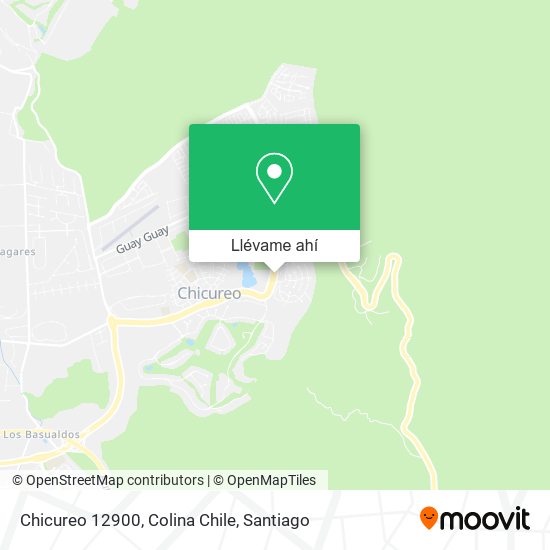 Mapa de Chicureo 12900, Colina Chile