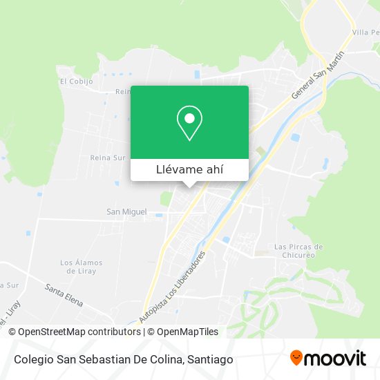 Mapa de Colegio San Sebastian De Colina