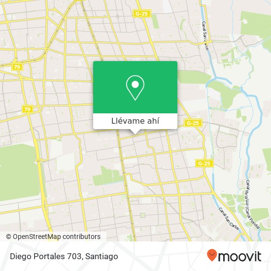 Mapa de Diego Portales 703
