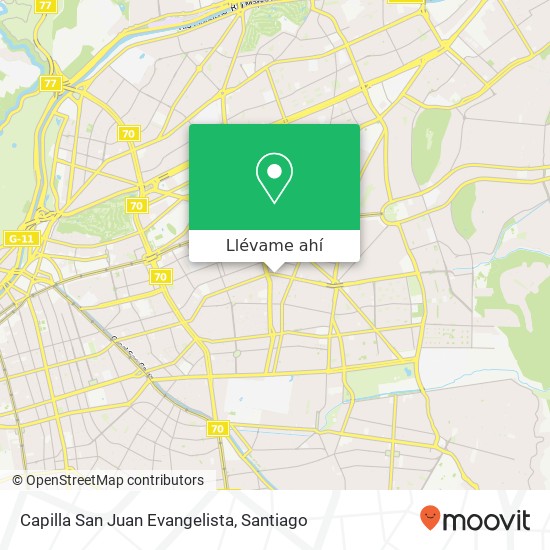 Mapa de Capilla San Juan Evangelista