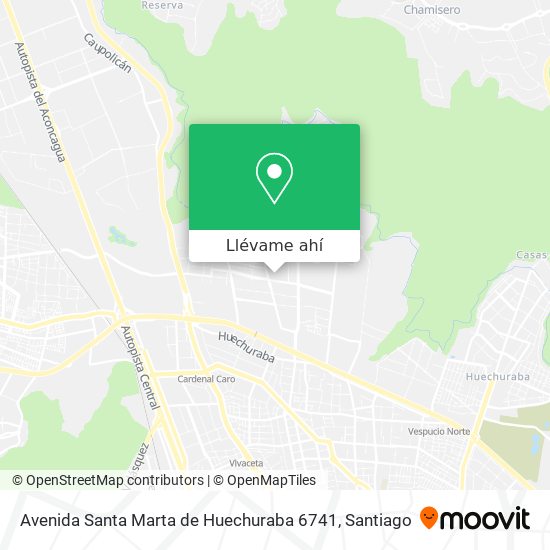 Mapa de Avenida Santa Marta de Huechuraba 6741
