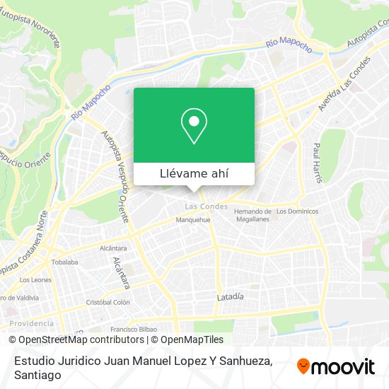 Mapa de Estudio Juridico Juan Manuel Lopez Y Sanhueza