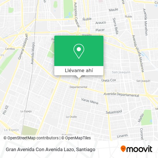 Mapa de Gran Avenida Con Avenida Lazo