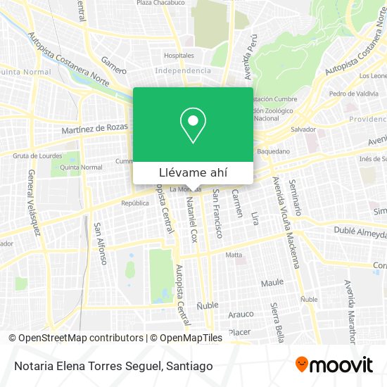 Mapa de Notaria Elena Torres Seguel