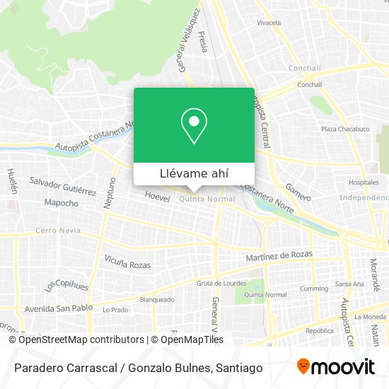 Mapa de Paradero Carrascal / Gonzalo Bulnes