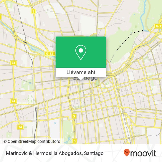 Mapa de Marinovic & Hermosilla Abogados