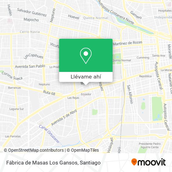Mapa de Fábrica de Masas Los Gansos