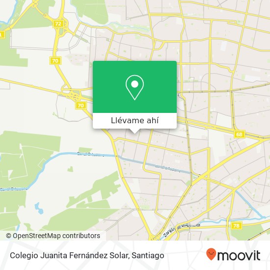 Mapa de Colegio Juanita Fernández Solar