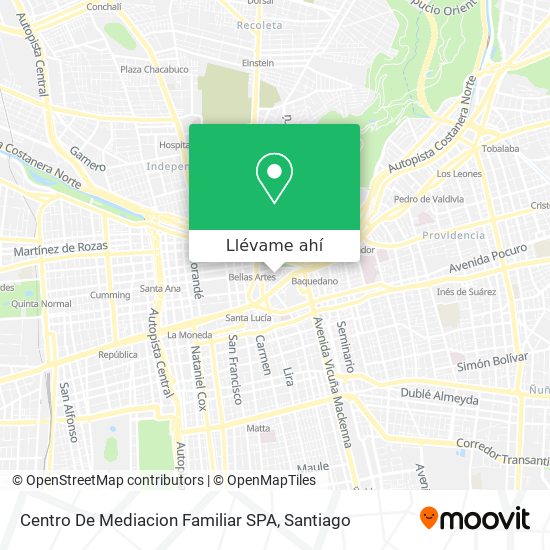Mapa de Centro De Mediacion Familiar SPA