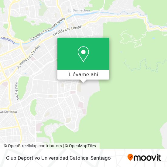Mapa de Club Deportivo Universidad Católica