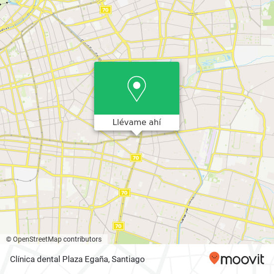 Mapa de Clínica dental Plaza Egaña