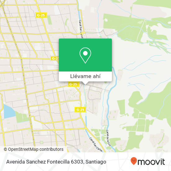 Mapa de Avenida Sanchez Fontecilla 6303