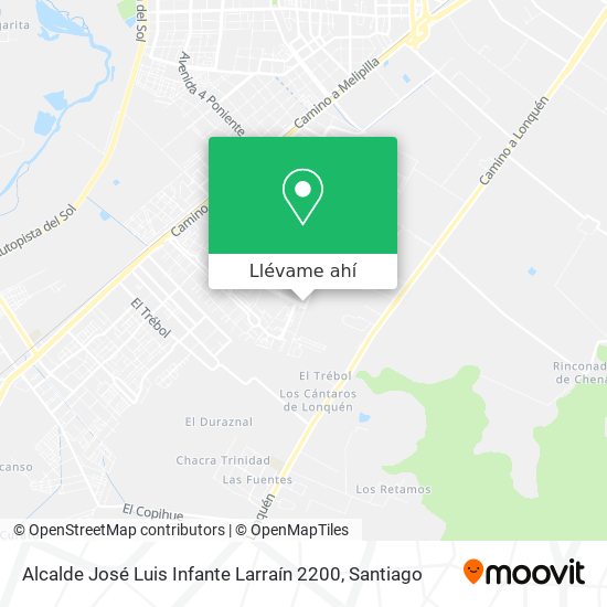 Mapa de Alcalde José Luis Infante Larraín 2200
