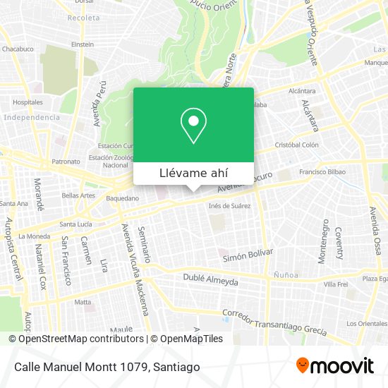 Mapa de Calle Manuel Montt 1079