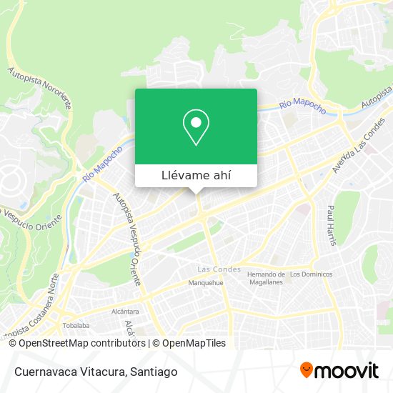 Mapa de Cuernavaca Vitacura