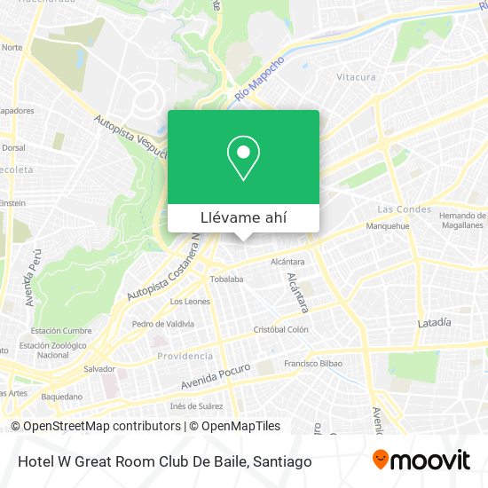 Mapa de Hotel W Great Room Club De Baile