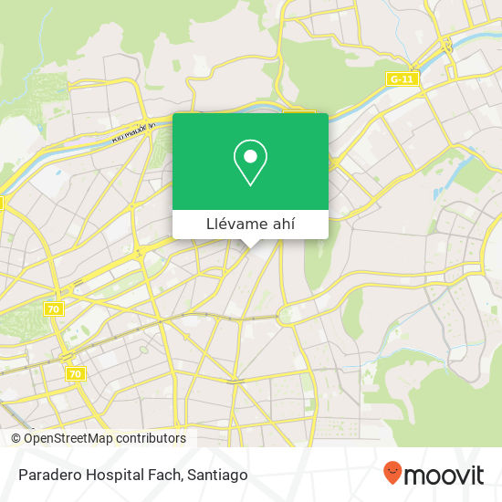 Mapa de Paradero Hospital Fach
