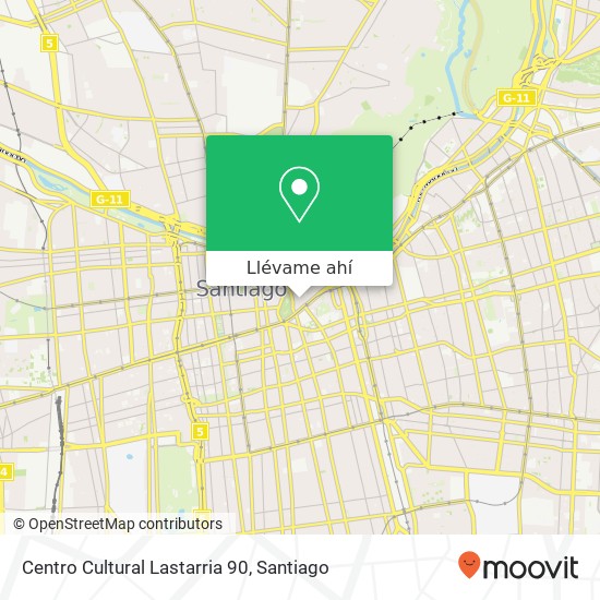 Mapa de Centro Cultural Lastarria 90