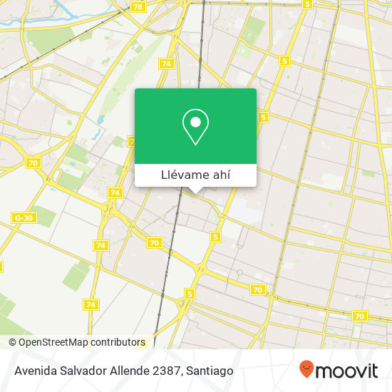 Mapa de Avenida Salvador Allende 2387