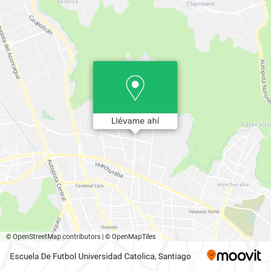 Mapa de Escuela De Futbol Universidad  Catolica