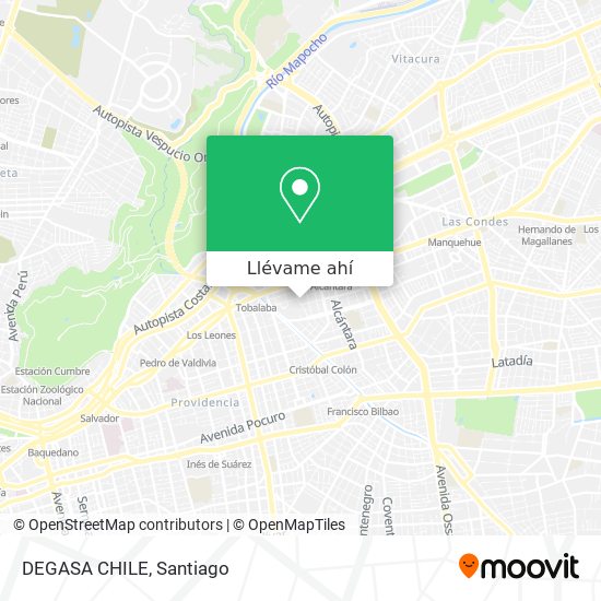 Mapa de DEGASA CHILE