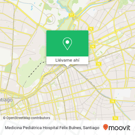 Mapa de Medicina Pediátrica Hospital Félix Bulnes
