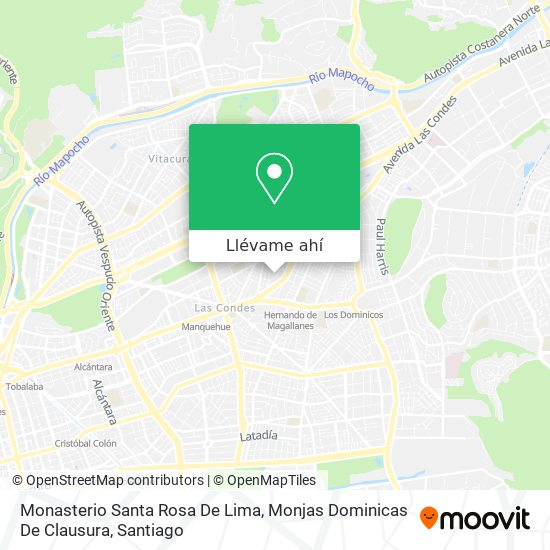 Mapa de Monasterio Santa Rosa De Lima, Monjas Dominicas De Clausura