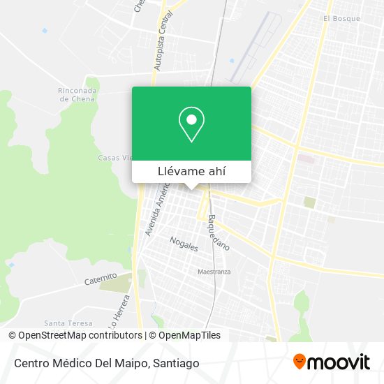 Mapa de Centro Médico Del Maipo