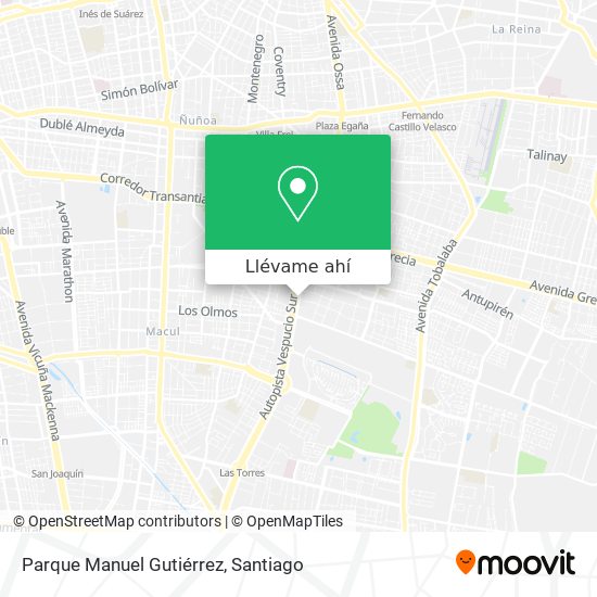 Mapa de Parque Manuel Gutiérrez