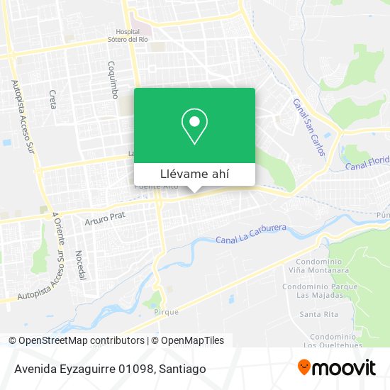 Mapa de Avenida Eyzaguirre 01098