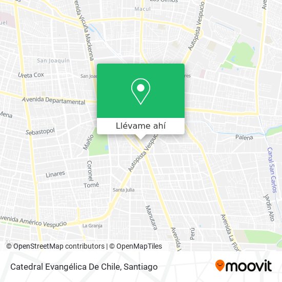 Mapa de Catedral Evangélica De Chile