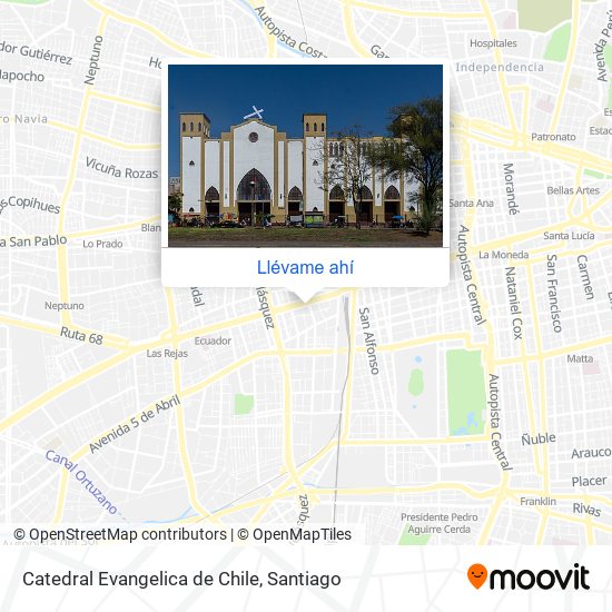 Mapa de Catedral Evangelica de Chile