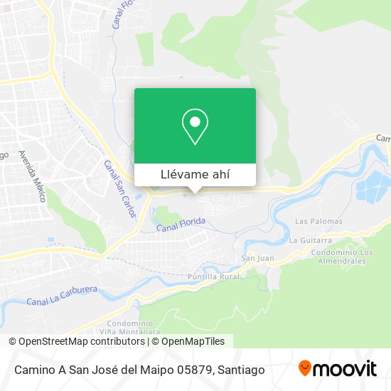 Mapa de Camino A San José del Maipo 05879