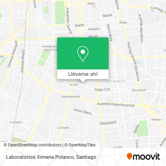 Mapa de Laboratorios Ximena Polanco