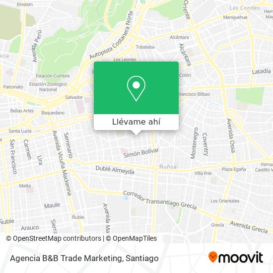 Mapa de Agencia B&B Trade Marketing