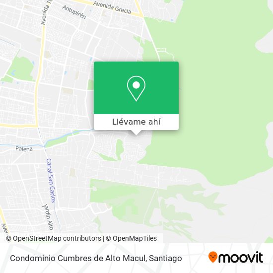 Mapa de Condominio Cumbres de Alto Macul