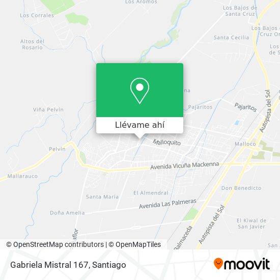 Mapa de Gabriela Mistral 167