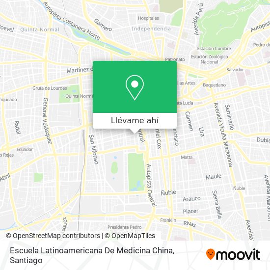 Mapa de Escuela Latinoamericana De Medicina China