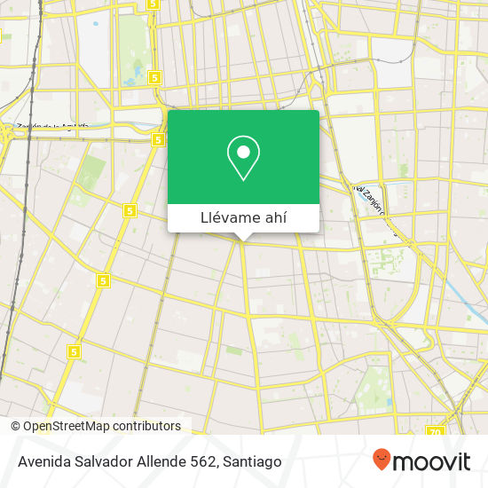 Mapa de Avenida Salvador Allende 562
